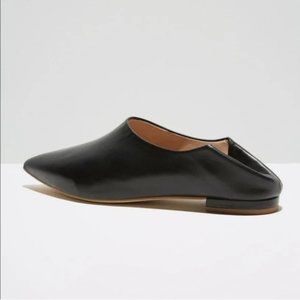Frank and Oak leather babouche style slip on mule